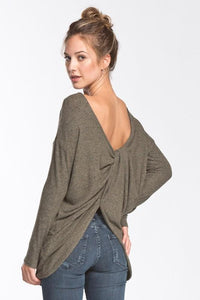 "Not So Cold" Knit Sweater (Olive)