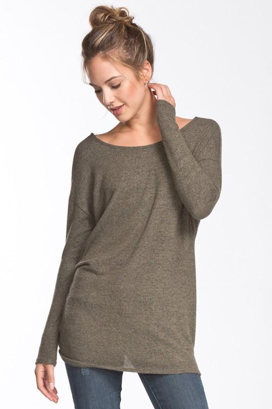 "Not So Cold" Knit Sweater (Olive)