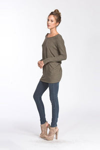 "Not So Cold" Knit Sweater (Olive)