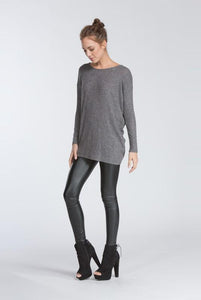 "Not So Cold" Knit Sweater (Charcoal)