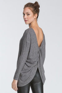 "Not So Cold" Knit Sweater (Charcoal)
