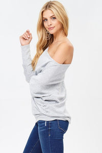 "More Than You" Dolman Top (Grey)
