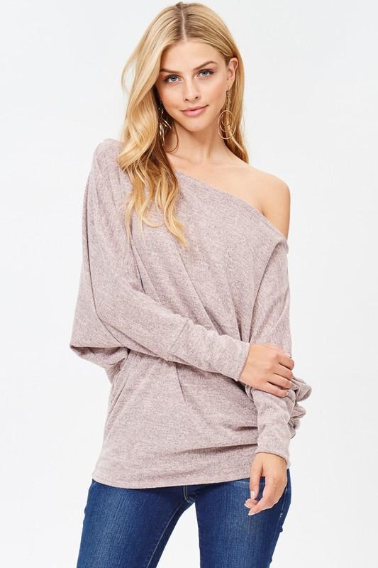 "More Than You" Dolman Top (Blush)