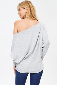"More Than You" Dolman Top (Grey)