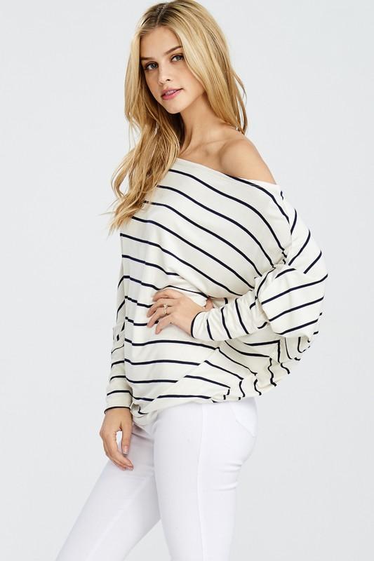 "Set On You" Knit Top (Off White)