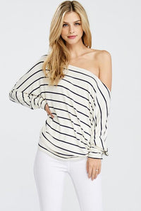 "Set On You" Knit Top (Off White)