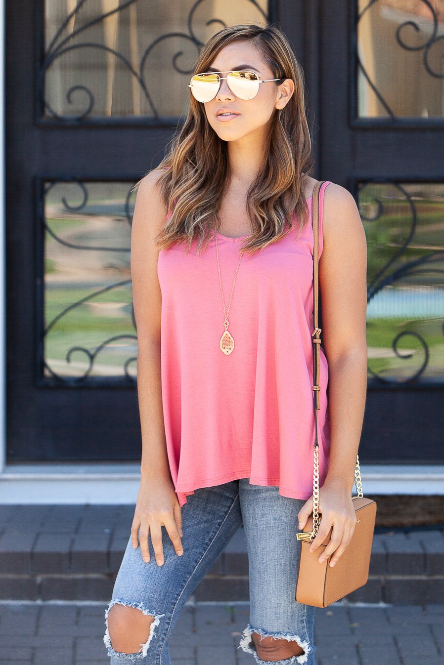 "Casual Chic Vibes" Tank Top (French Mauve)