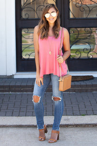 "Casual Chic Vibes" Tank Top (French Mauve)