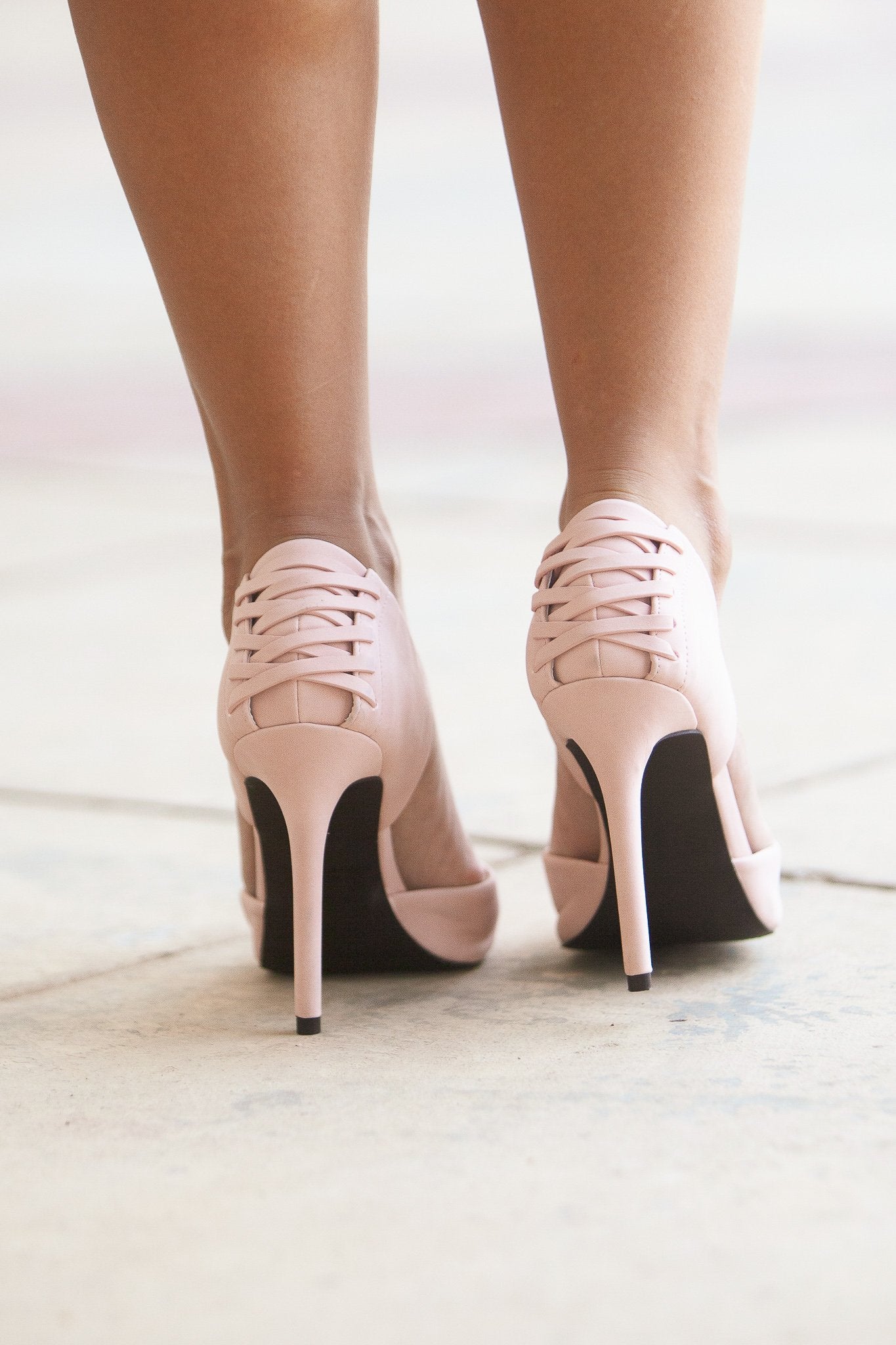 "Prim & Proper" D'Orsay Pumps (Blush)