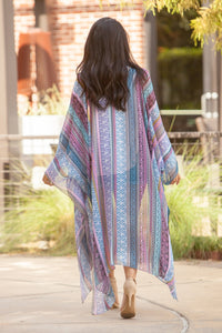 "Pattern Of Grace" Kimono Wrap (Lavender)