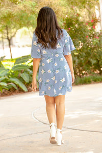 "You're Too Sweet" Shift Dress (Blue)