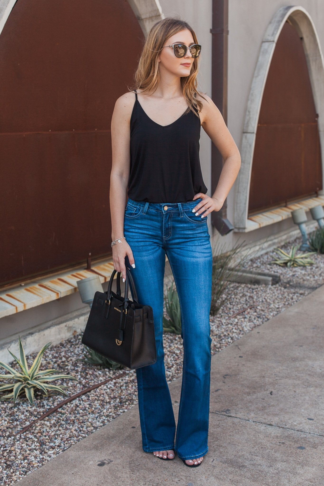 "It's A Revolution" Bootcut Jeans (Medium Wash)