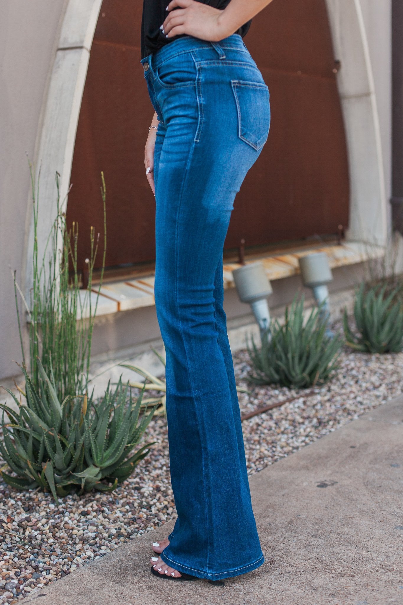 "It's A Revolution" Bootcut Jeans (Medium Wash)