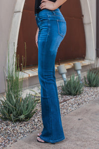 "It's A Revolution" Bootcut Jeans (Medium Wash)