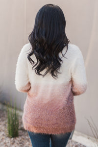"Warm Fuzzy Feeling" Furry Sweater (Red Bean)