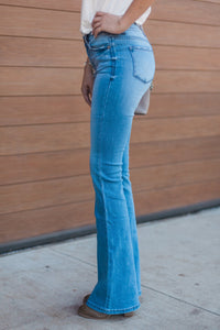"It's A Revolution" Bootcut Jeans (Light Wash)