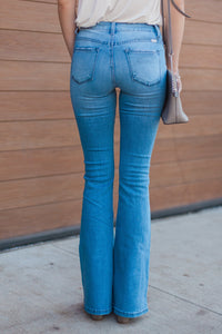 "It's A Revolution" Bootcut Jeans (Light Wash)