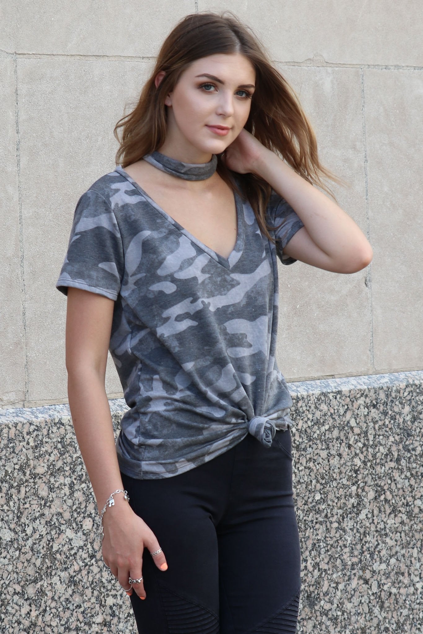 "Blend In Style" Camo Top