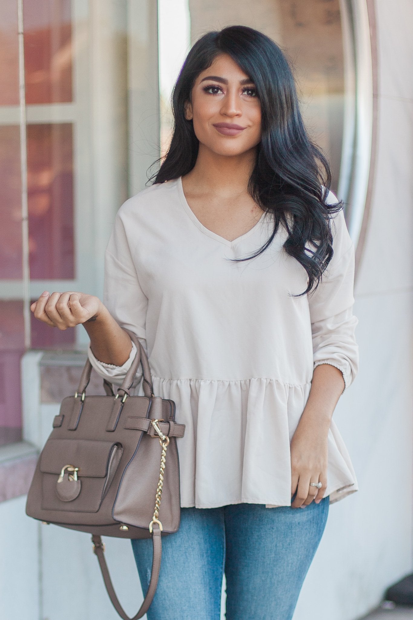 "Return To Me" Ruffle Top