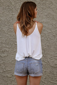 "On Summer Break" Denim Shorts (Light Wash)