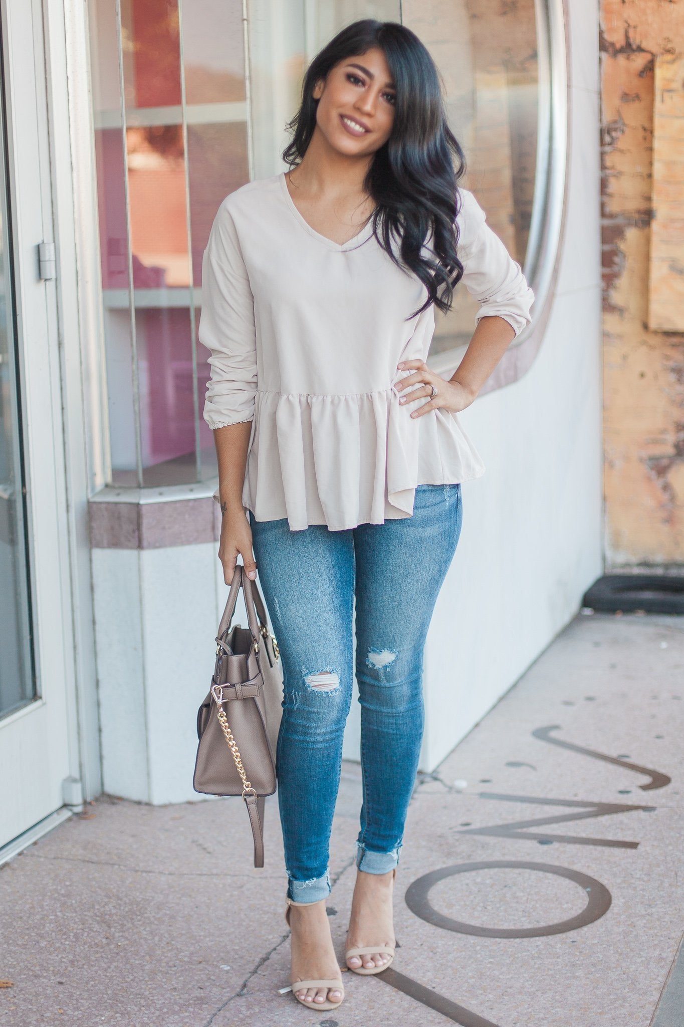 "Return To Me" Ruffle Top