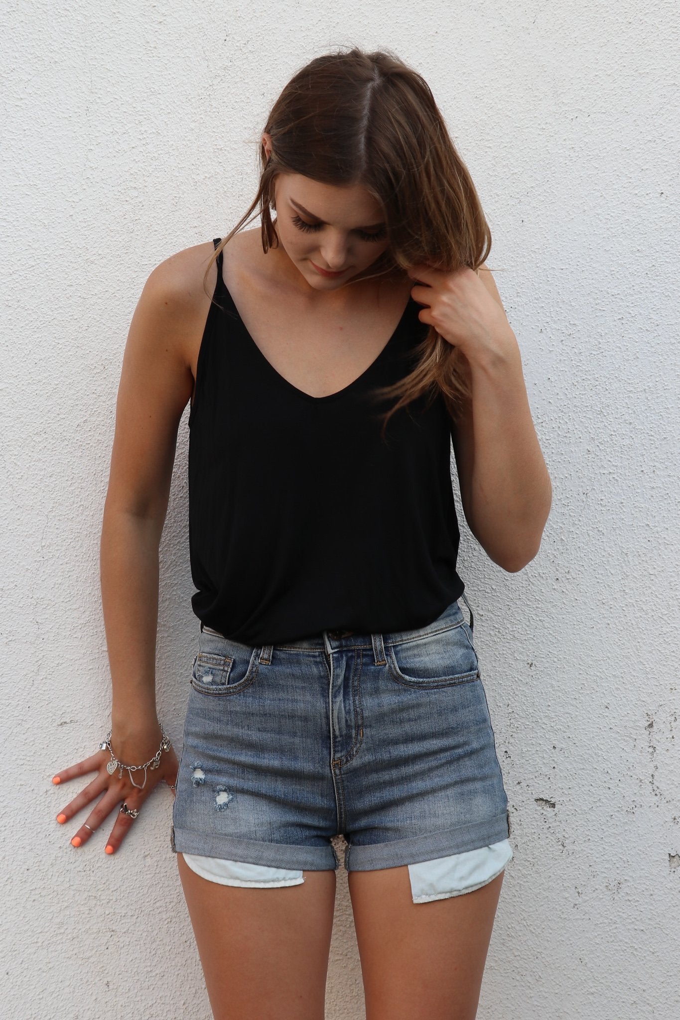 "Save The Day" Denim Shorts