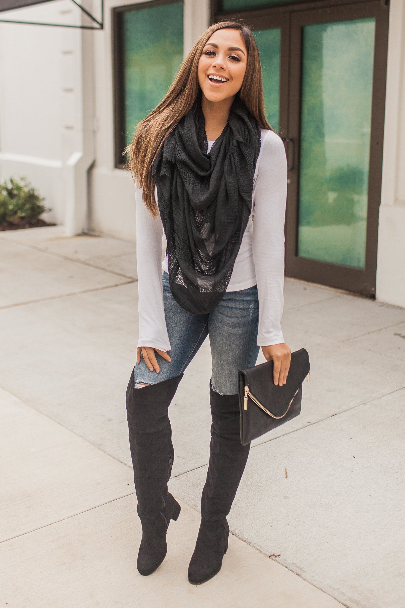 Casual Affair Scarf (Black)