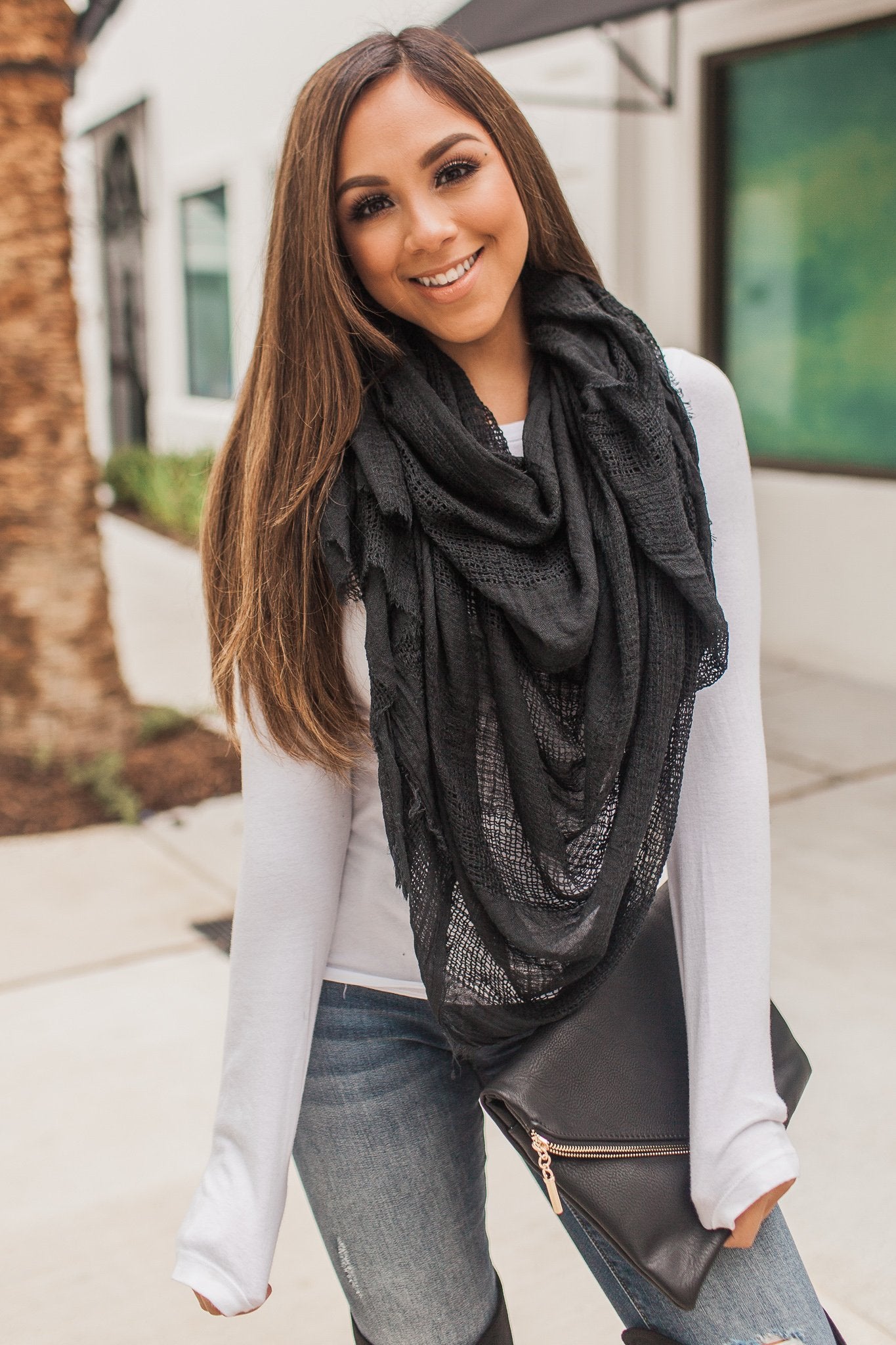 Casual Affair Scarf (Black)