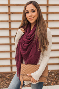 Casual Affair Scarf (Burgundy)