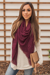 Casual Affair Scarf (Burgundy)