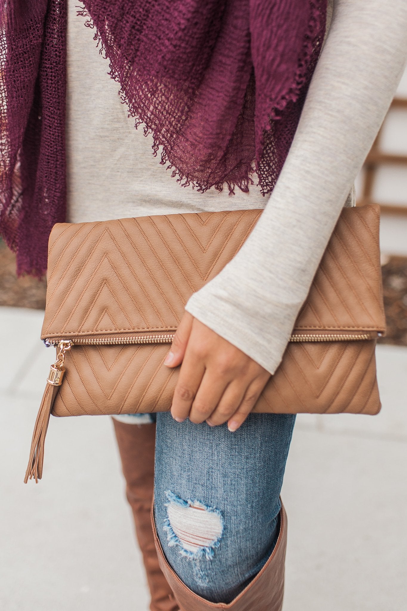 Camille Foldover Clutch