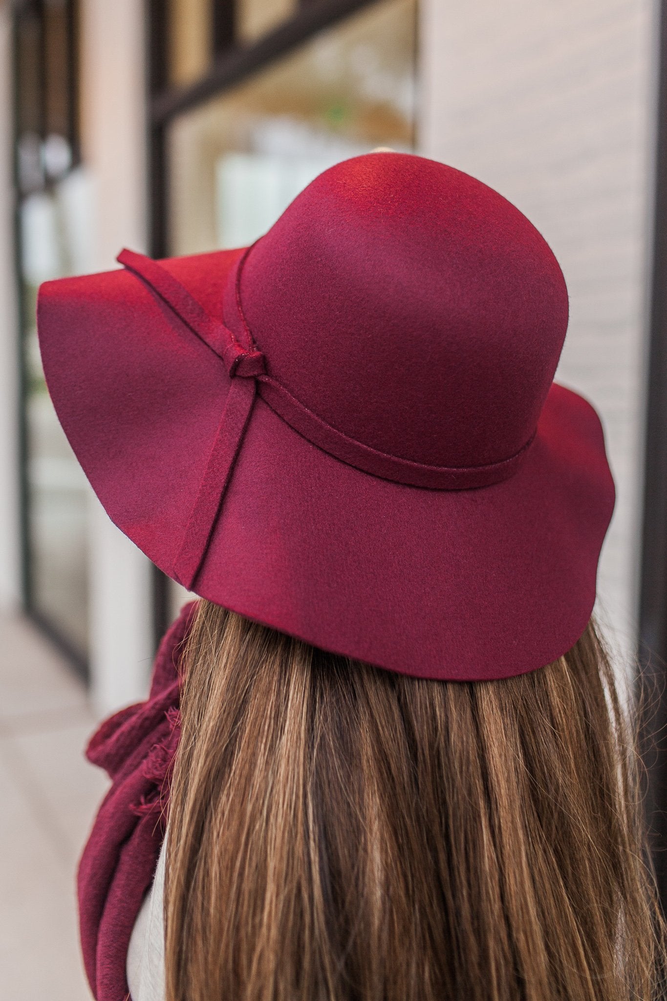 "The Fall Trend" Floppy Hat (Burgundy)