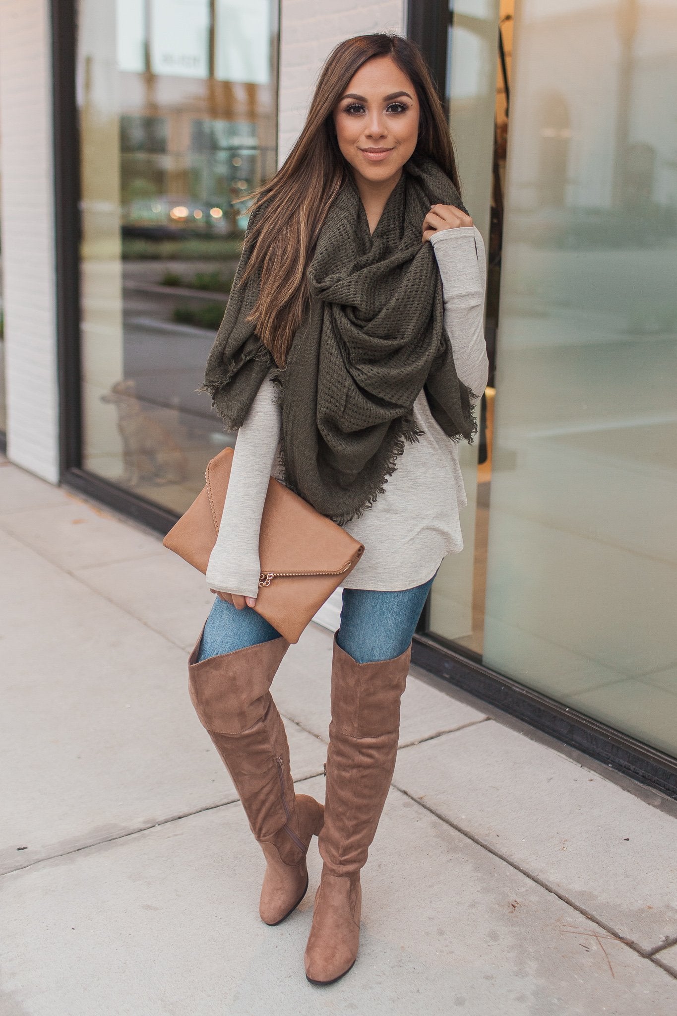 Harvest Season Scarf (Olive)