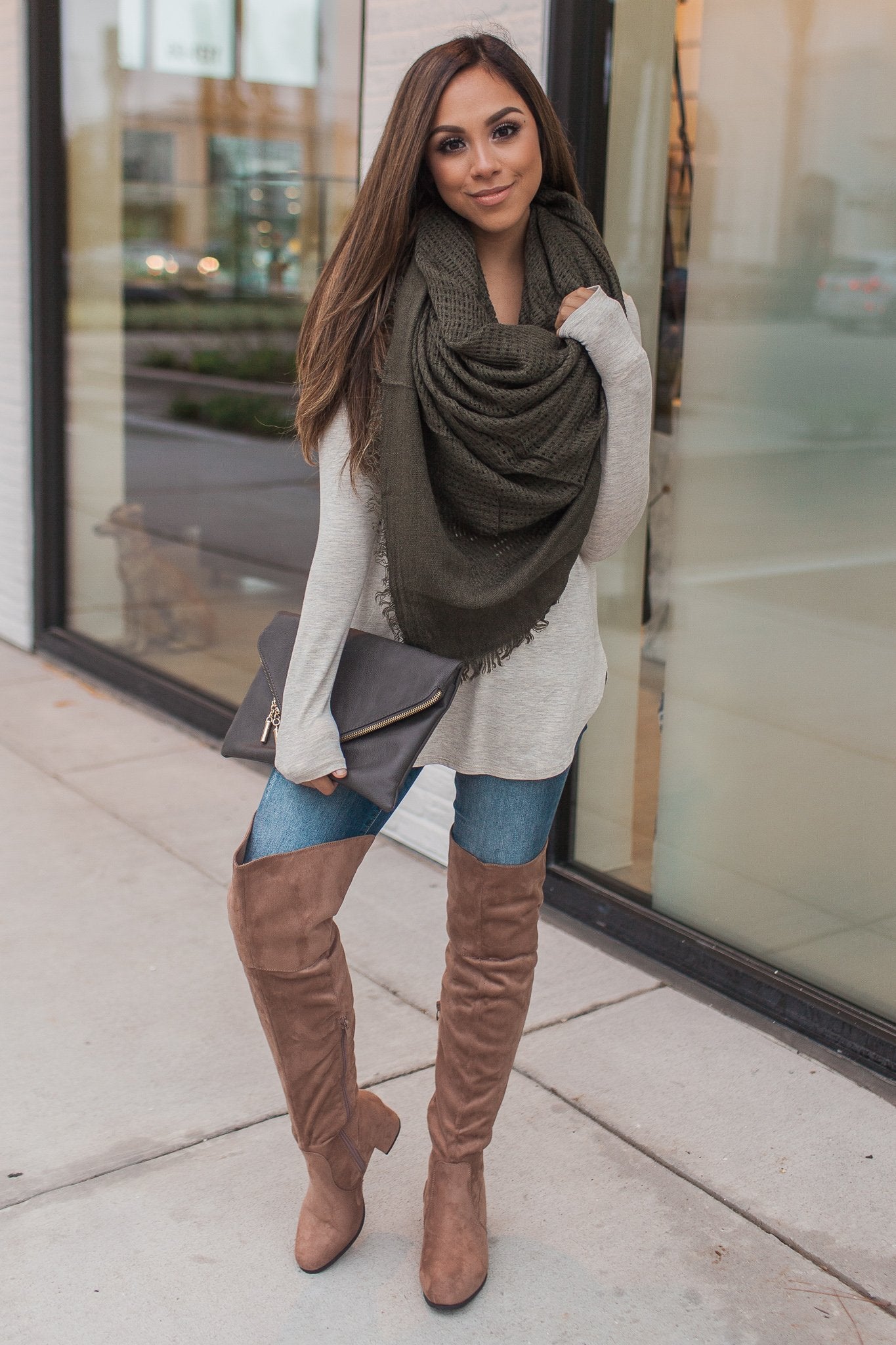Harvest Season Scarf (Olive)
