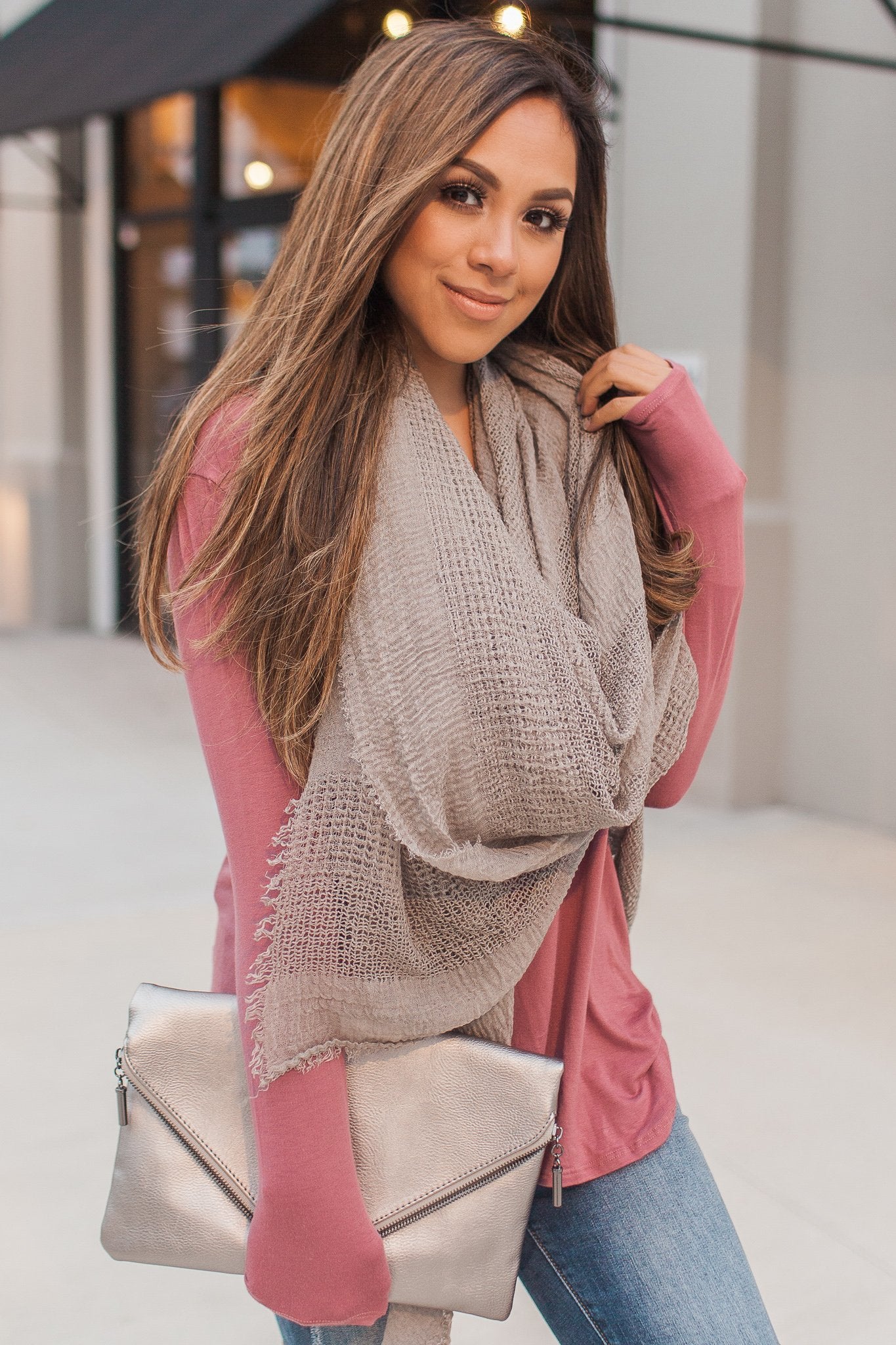 Casual Affair Scarf (Mocha)