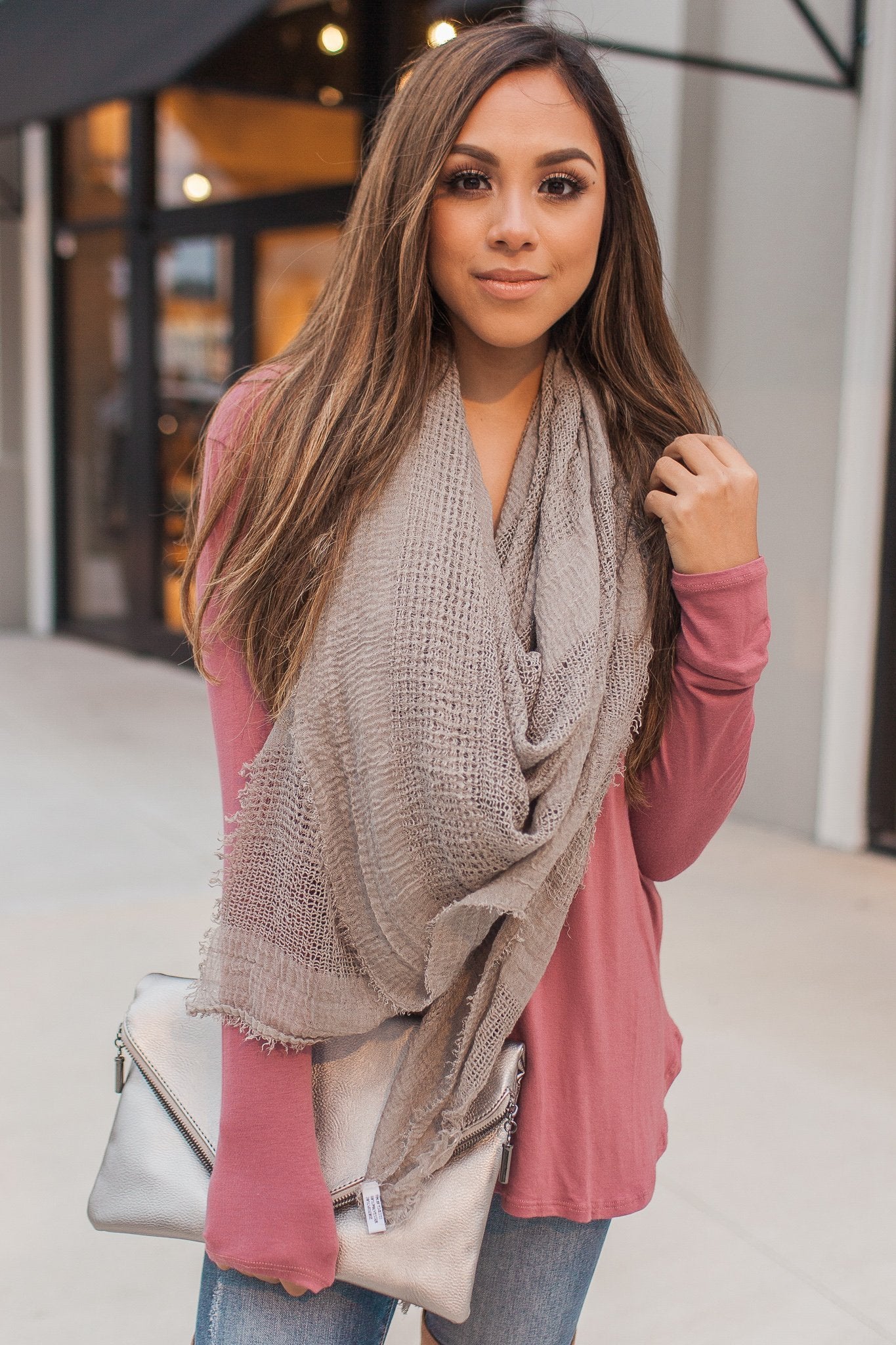 Casual Affair Scarf (Mocha)