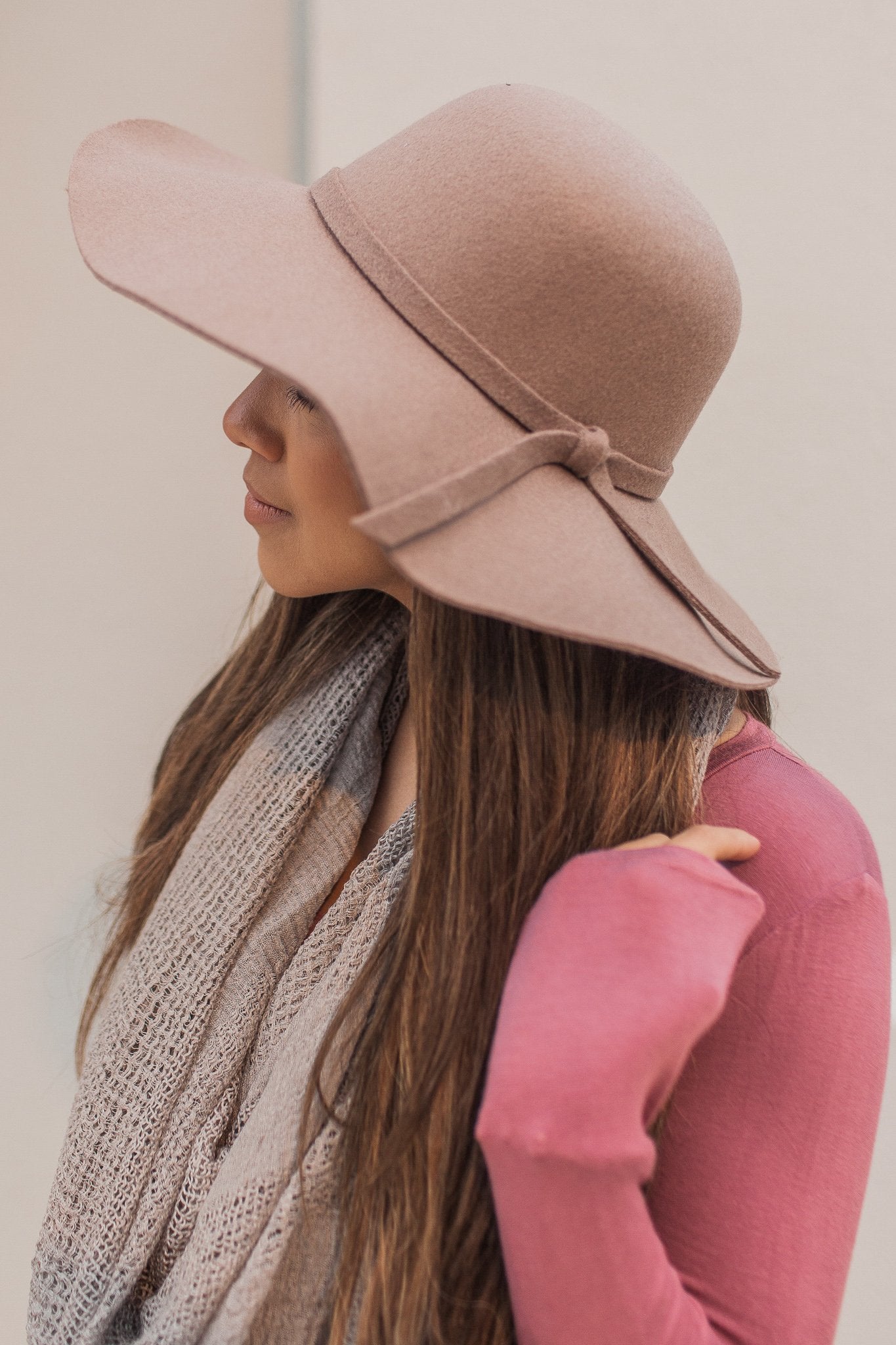 "The Fall Trend" Floppy Hat (Taupe)