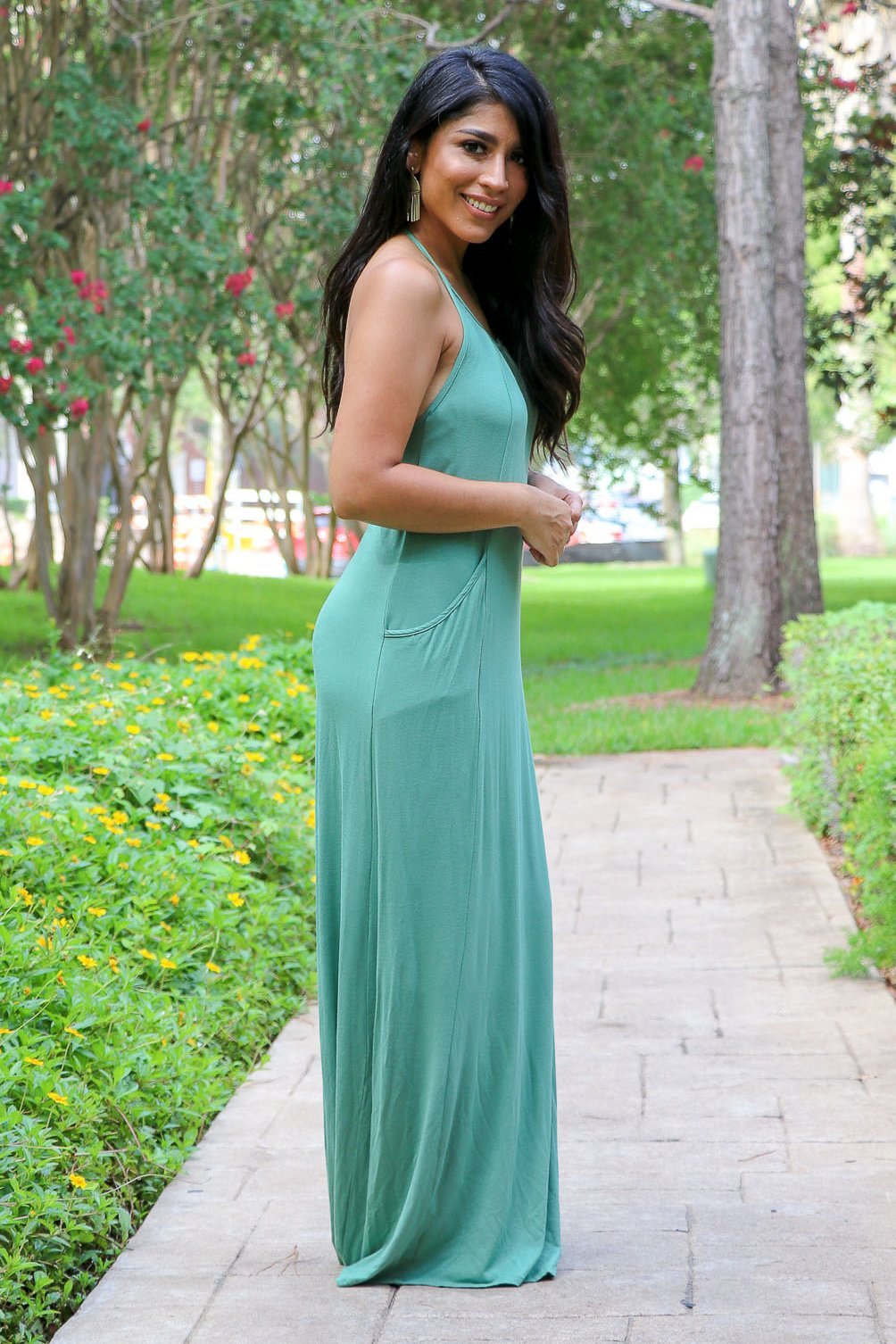 "I'll Never Tell" Maxi Dress (Apple Green)
