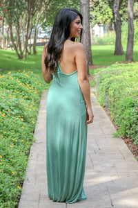 "I'll Never Tell" Maxi Dress (Apple Green)