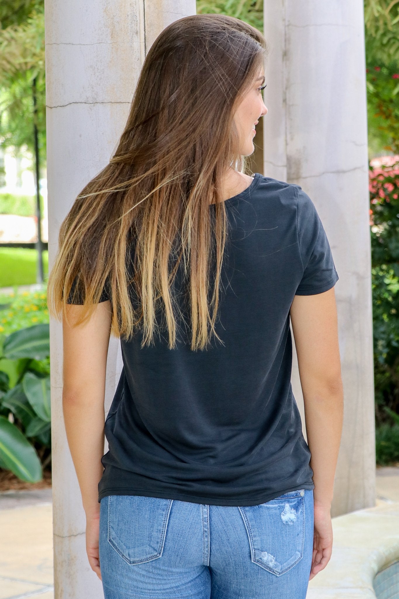 "Take A Break" Knotted Top (Black)