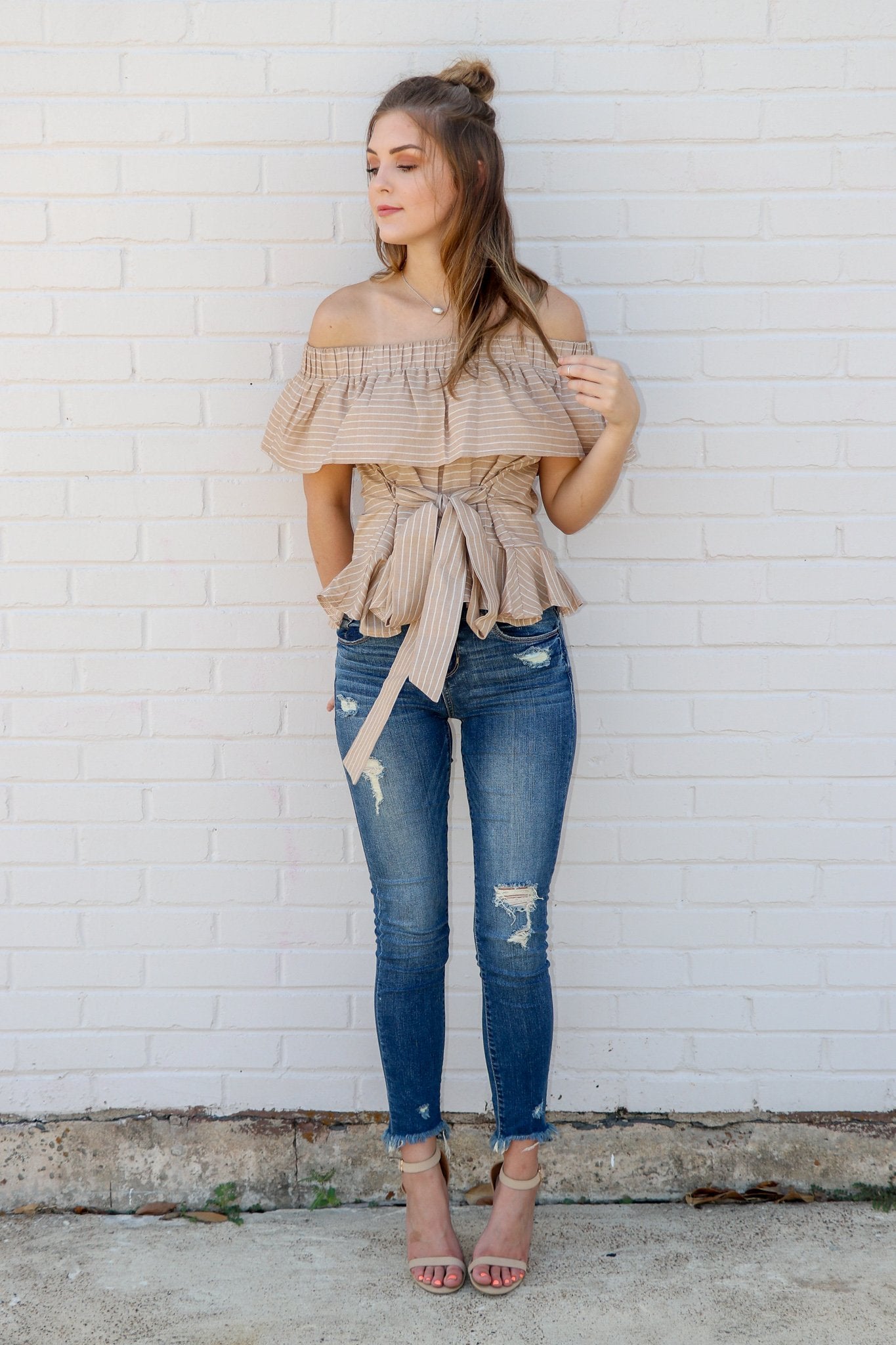 "Hold Me Tight" Peplum Top
