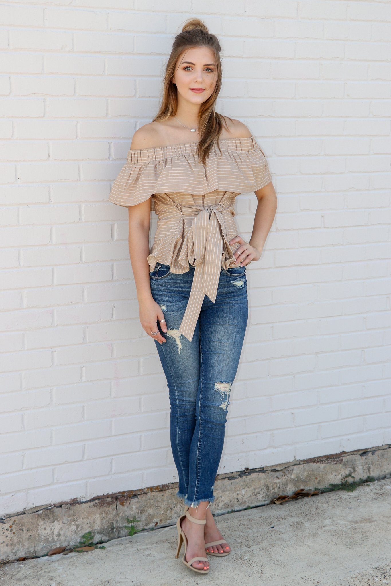 "Hold Me Tight" Peplum Top