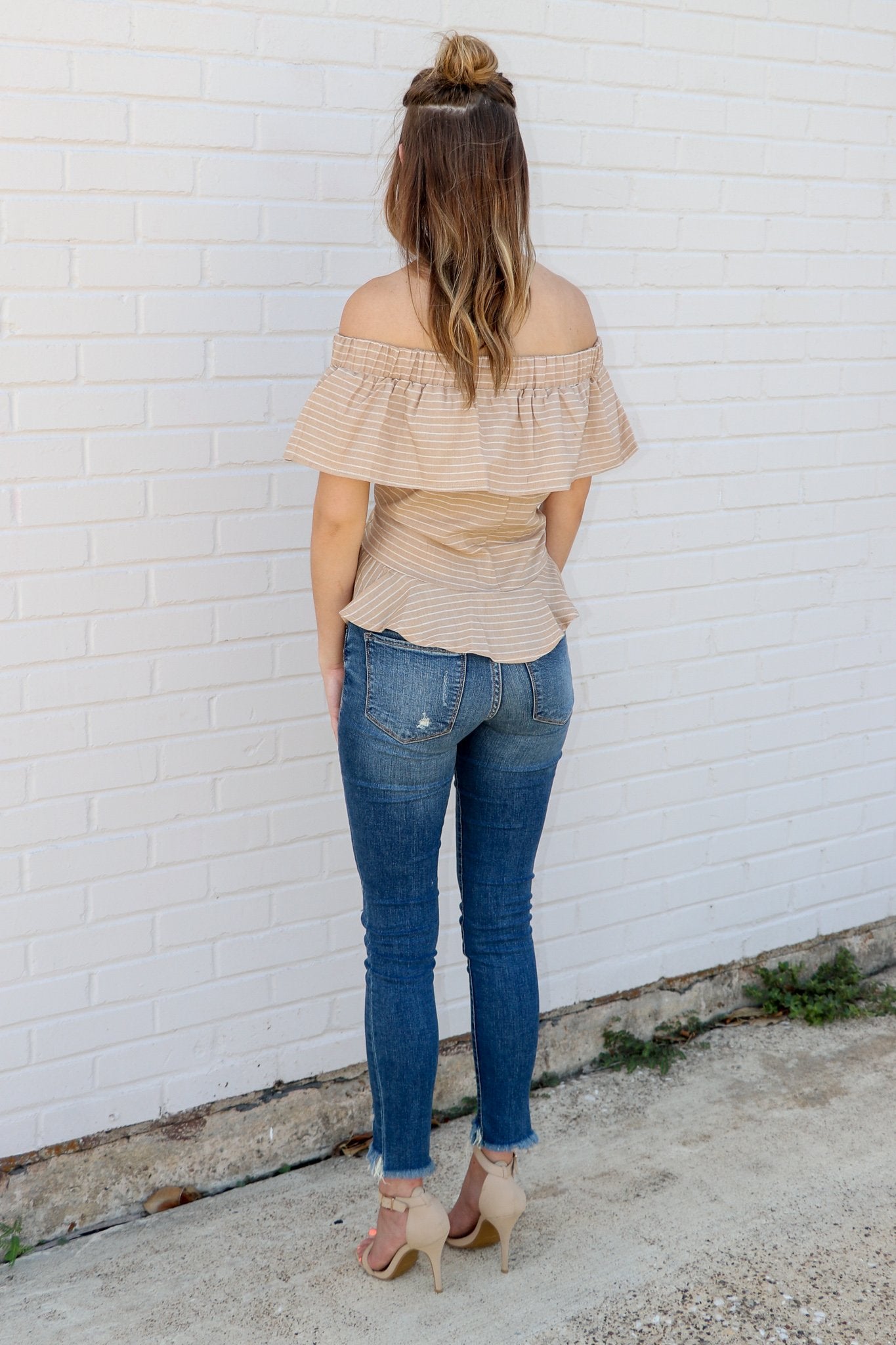 "Hold Me Tight" Peplum Top