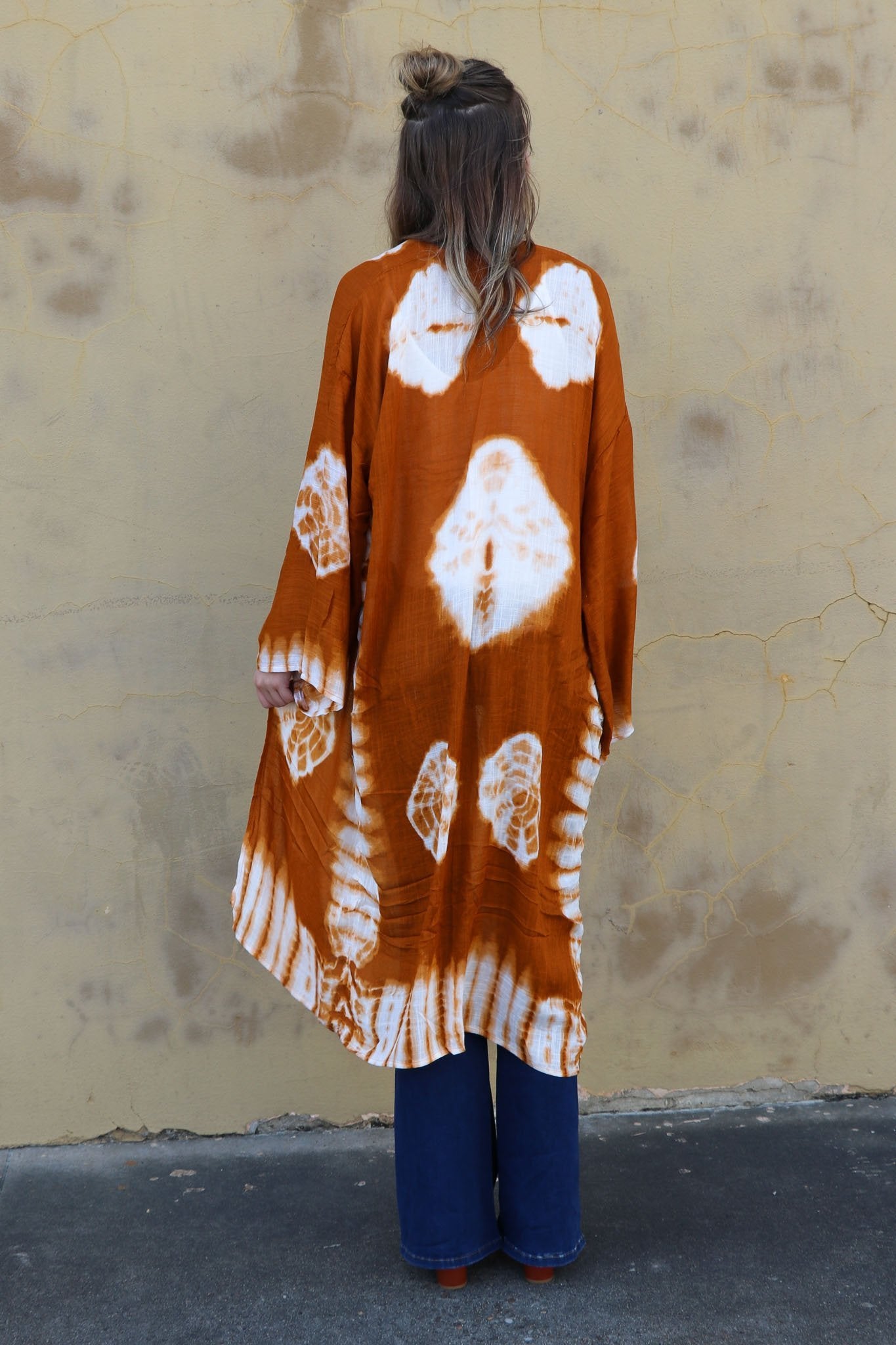 "That's So 70s" Longline Kimono (Rust)