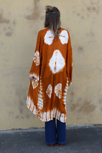 "That's So 70s" Longline Kimono (Rust)