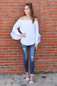 "For Wishful Thoughts" Off Shoulder Top
