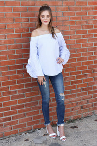 "For Wishful Thoughts" Off Shoulder Top