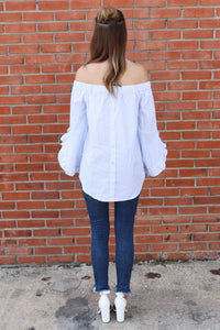 "For Wishful Thoughts" Off Shoulder Top