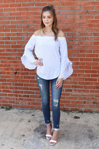 "For Wishful Thoughts" Off Shoulder Top