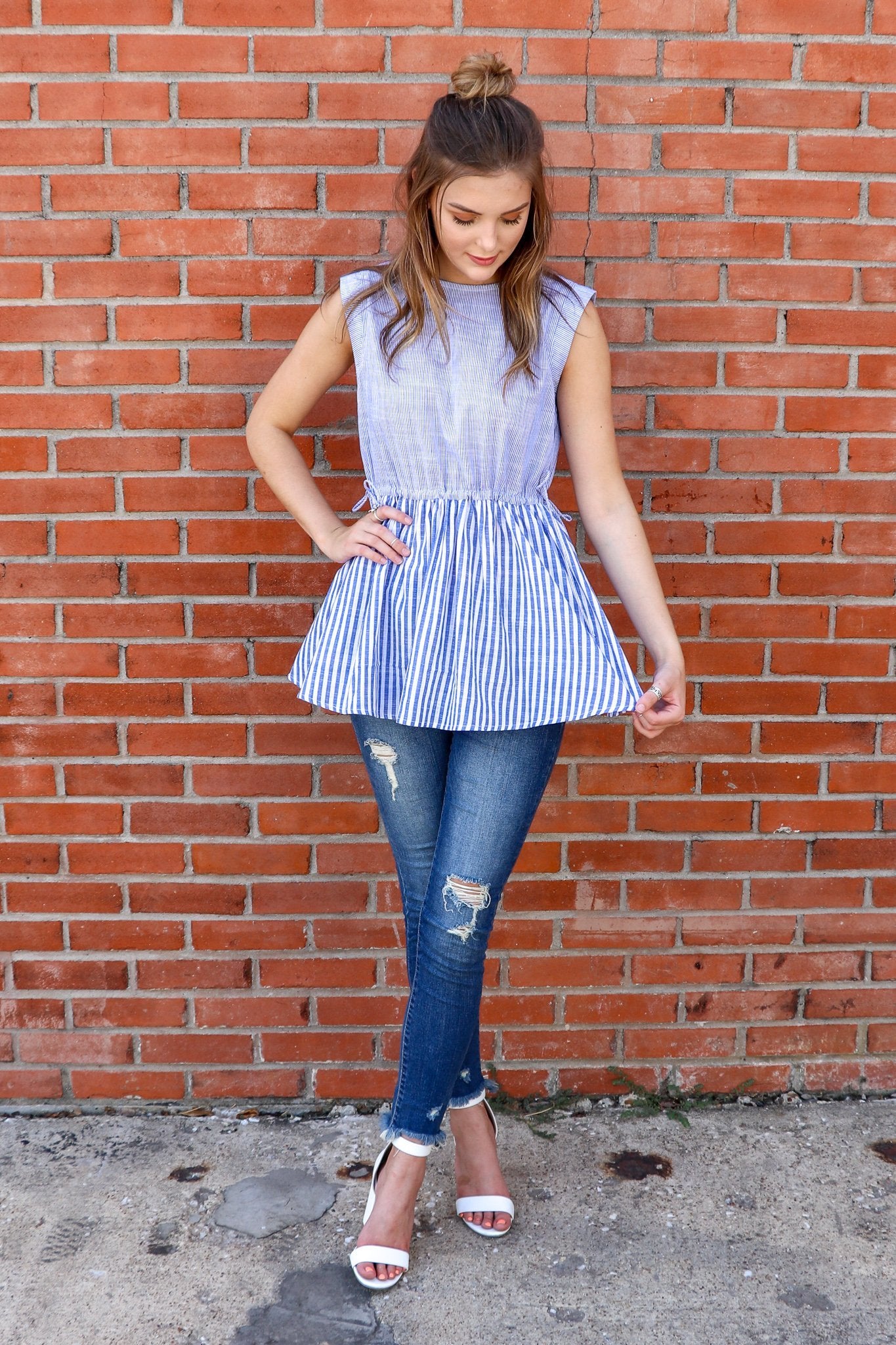 "Chic Like Me" Tunic Top (Blue)